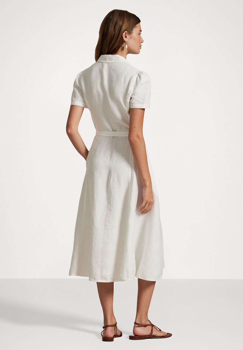 chinese dress ladies RALPH LAUREN LINEN DRESS  deep end vintage