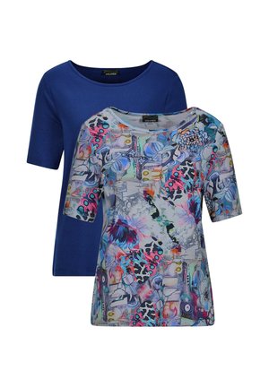IM DOPPELPACK - T-shirt basic - blue blue patterned