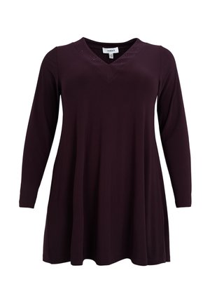 YOEK, YOEK DAMEN TUNIKA MIT LANGARM - Bluse - dark purple