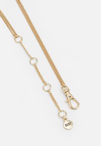 DKNY DOUBLE PENDANT - Ogrlica - black/gold-coloured