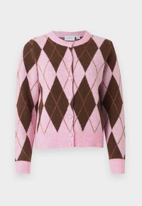 VINORE O NECK CARDIGAN - Ζακέτα - cherry blossom/brown