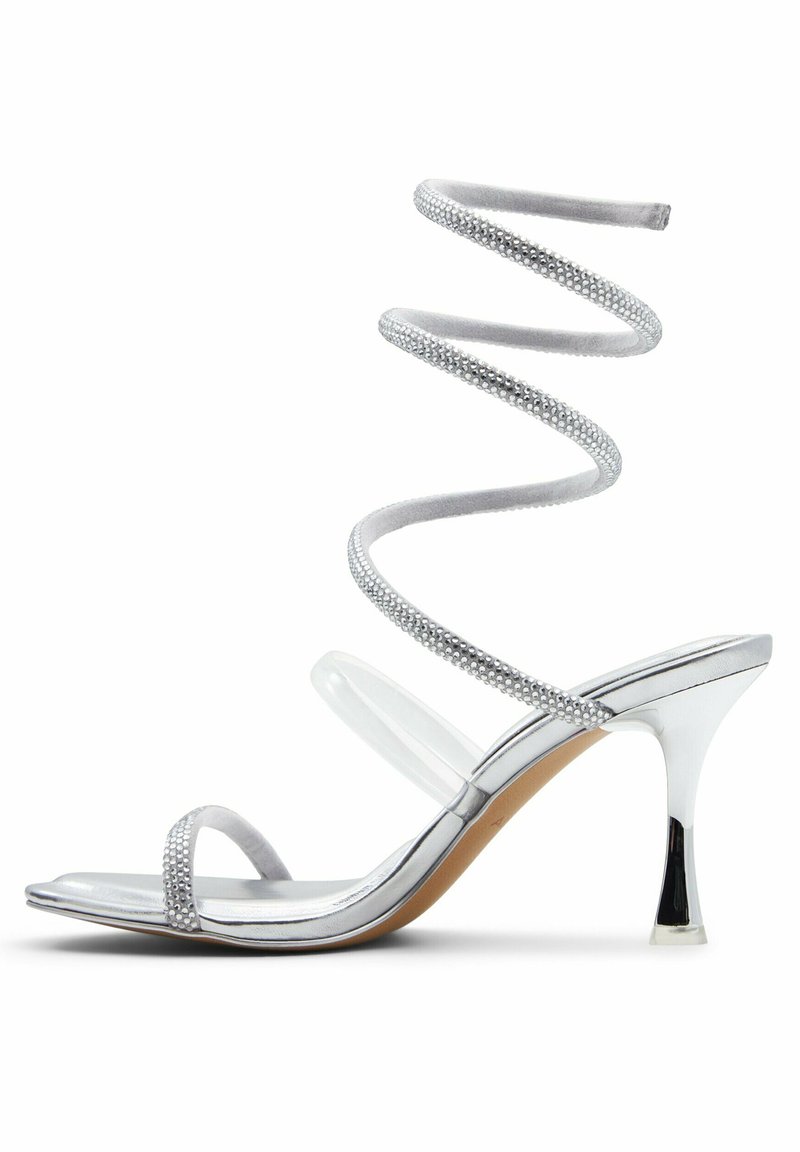 ALDO Sandalen met enkelbandjes zilverkleurig