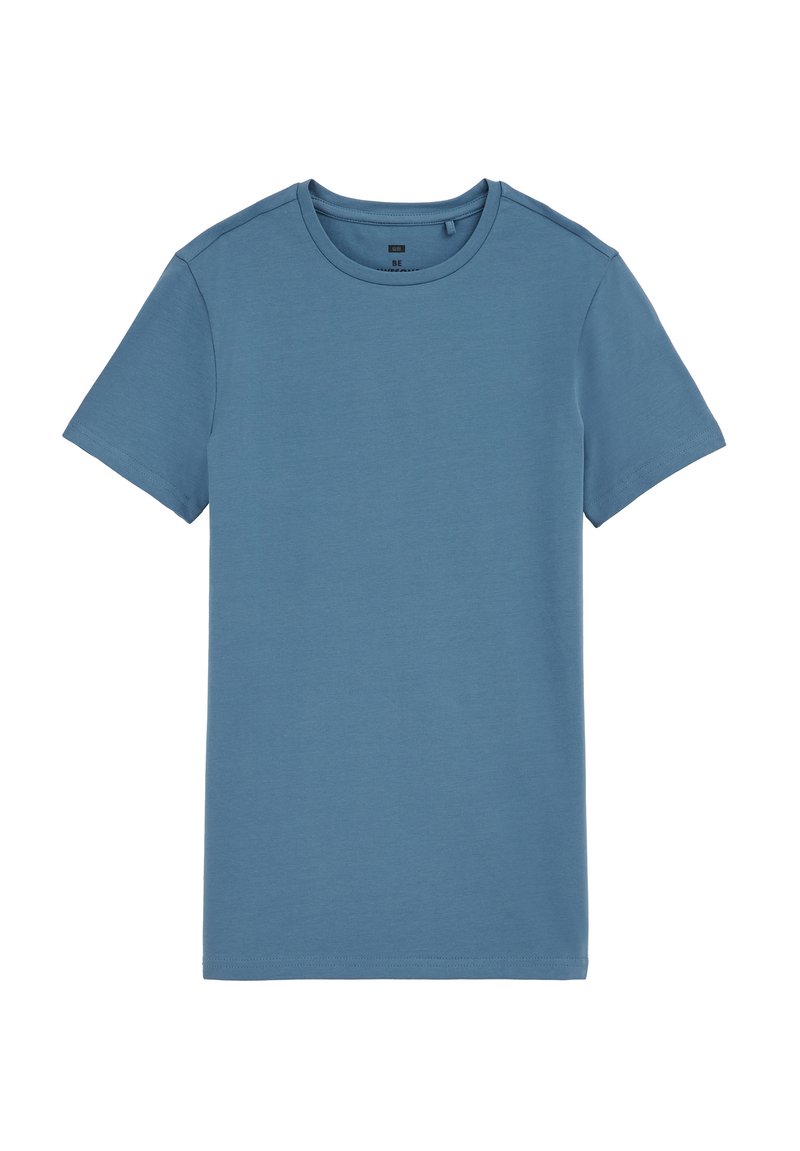 WE Fashion MET RONDE HALS - Paprasti marškinėliai - blue