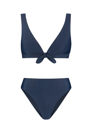 The Sunshine Brand, TEDDY FIXED TRIANGLE - HIGH WAIST SET - Bikini - blue iris
