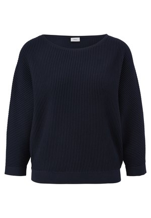 s.Oliver BLACK LABEL MIT MUSTERSTRUKTUR - Strickpullover - schwarz | Shirts