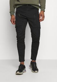 G-STAR ZIP PKT 3D SKINNY CARGO - Calças cargo - dark black
