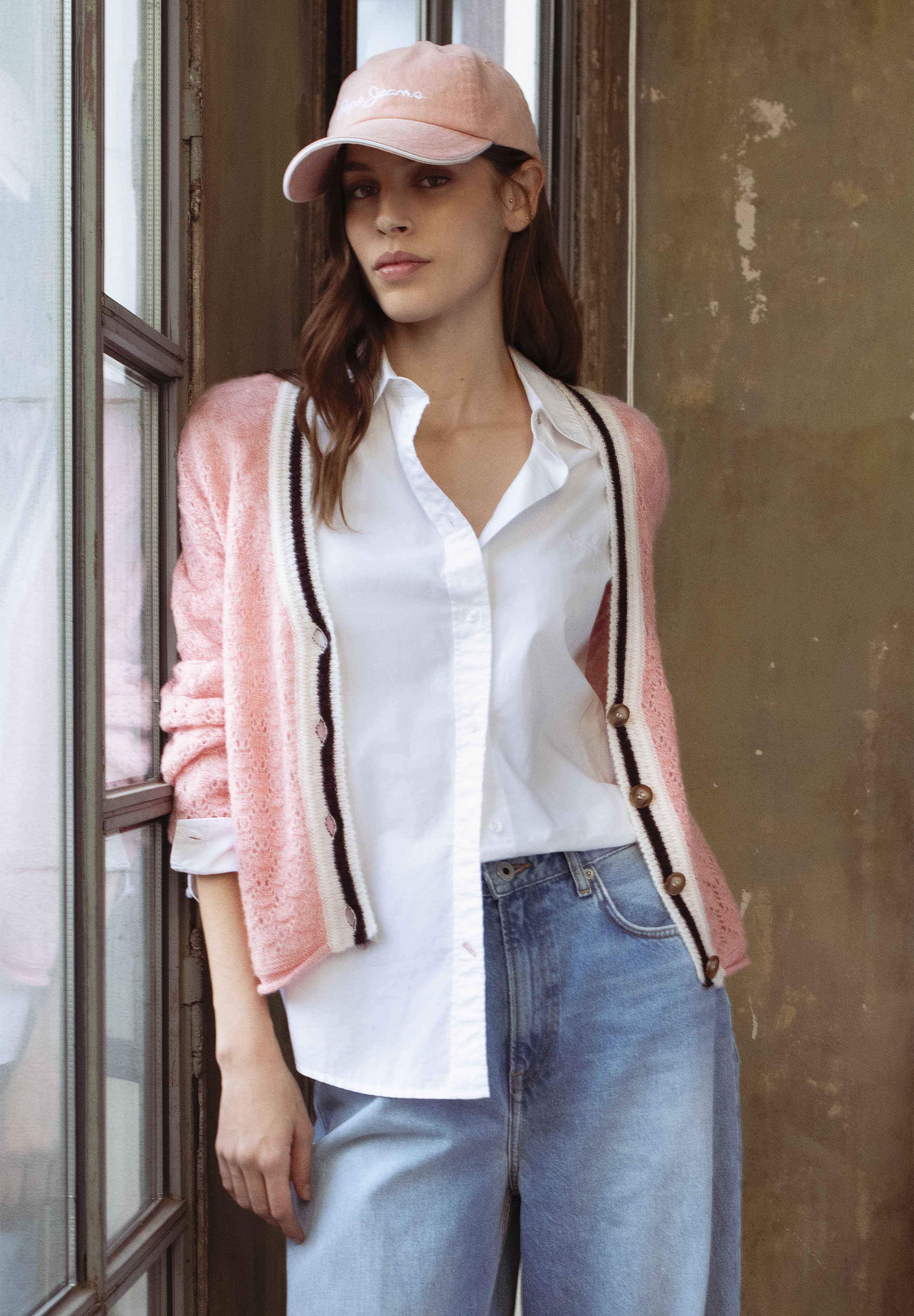 売れ筋商品|||ペペジーンズ ニット&セーター レディース アウター NOE CARDIGAN - Cardigan - washed pink Pepe Jeans NOE CARDIGAN - Vest - washed pink/donkerroze