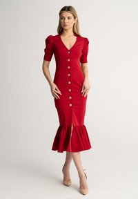 LEIMANN RITA - Abito a camicia - red