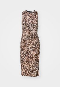 MARDELL TWISTED WAIST MIDI DRESS - Jersey dress - brown