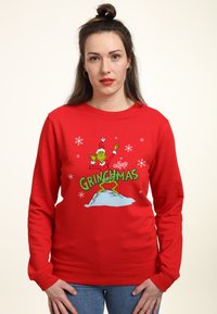 Henry Tiger THE GRINCH MERRY GRINCHMAS - Mikina - red