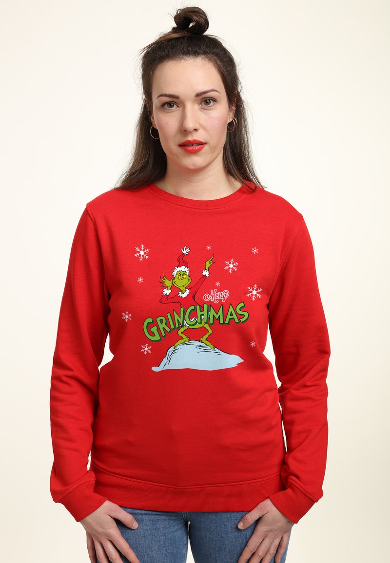 Henry Tiger THE GRINCH MERRY GRINCHMAS - Mikina - red