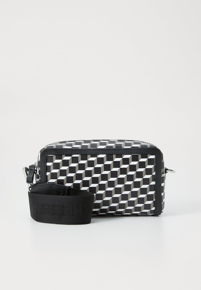 Pierre Hardy CUBE BOX - Cross body bag - black/white