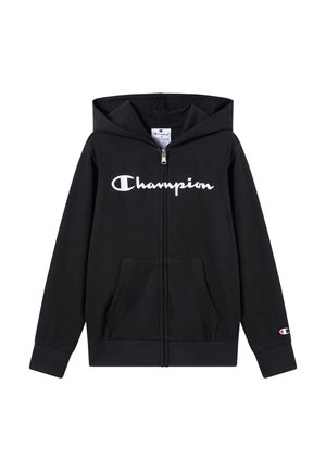 HOODED FULL SCRIPT SHOP - Sweat zippé - black