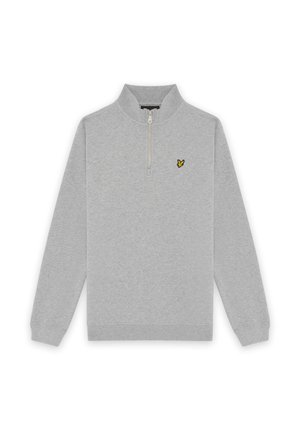 QUARTER ZIP - Πουλόβερ - light grey marl