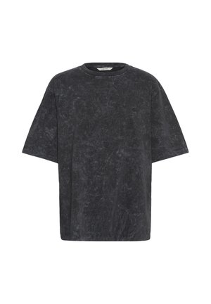 Cream, CROKINA OVERSIZED - Camiseta básica - black oyster washed