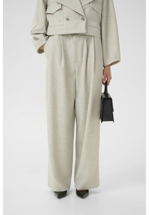 WIANA - Broek - offwhite melange