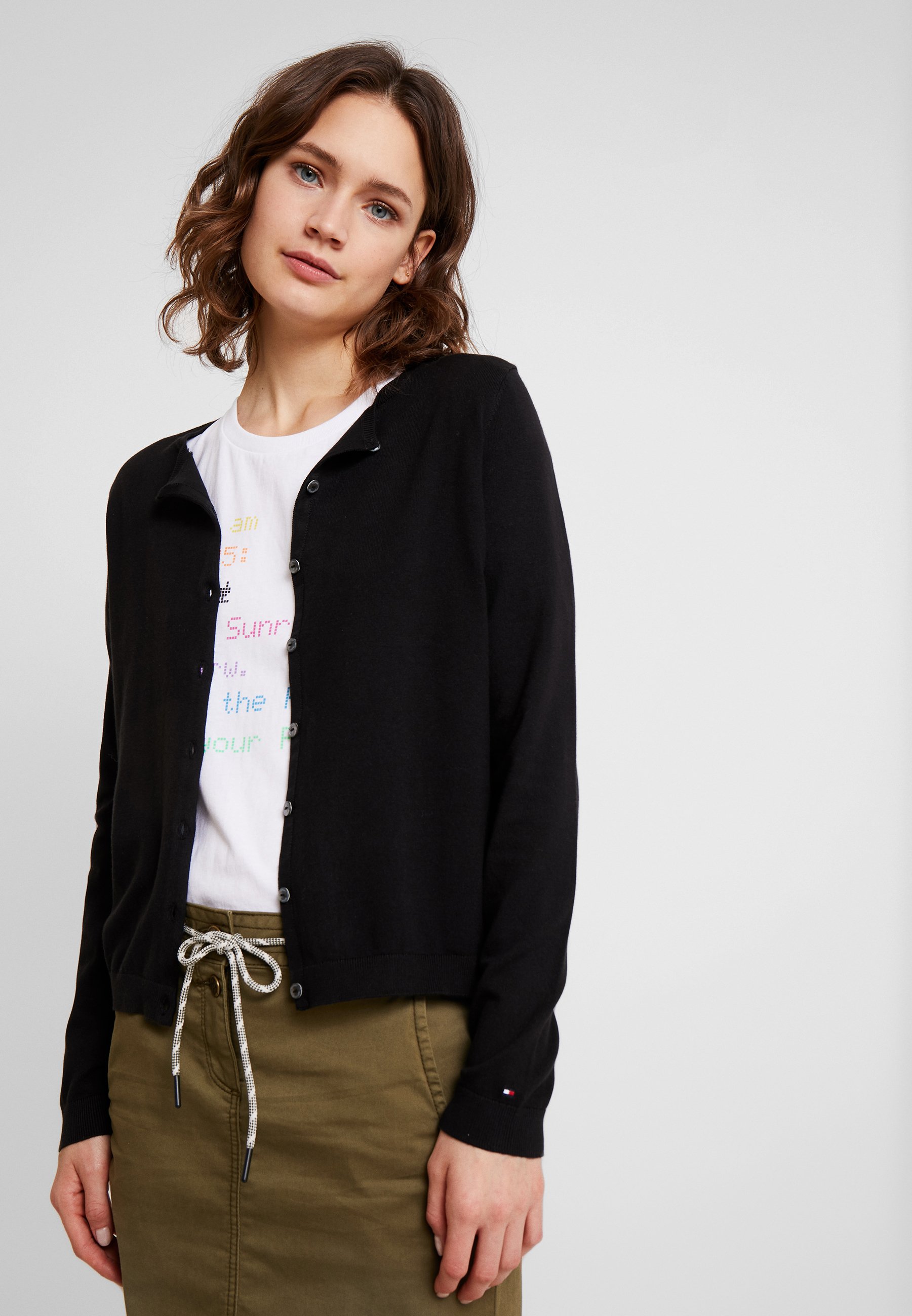 Tommy Hilfiger Damen Heritage Button-up Cardigan Strickjacke