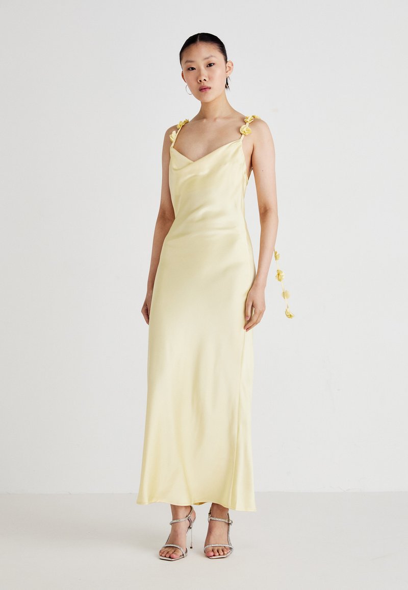 Gina Tricot COWL NECK DRESS - Apģērbs svinīgiem gadījumiem - light yellow