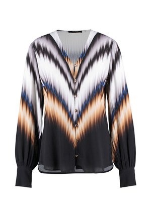Taifun LANGARM MIT AUSGEFALLENEM PRINT - Blouse - offwhite gemustert