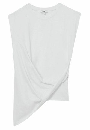 Reiss REGULAR FIT - DRAPE - Camiseta estampada - white