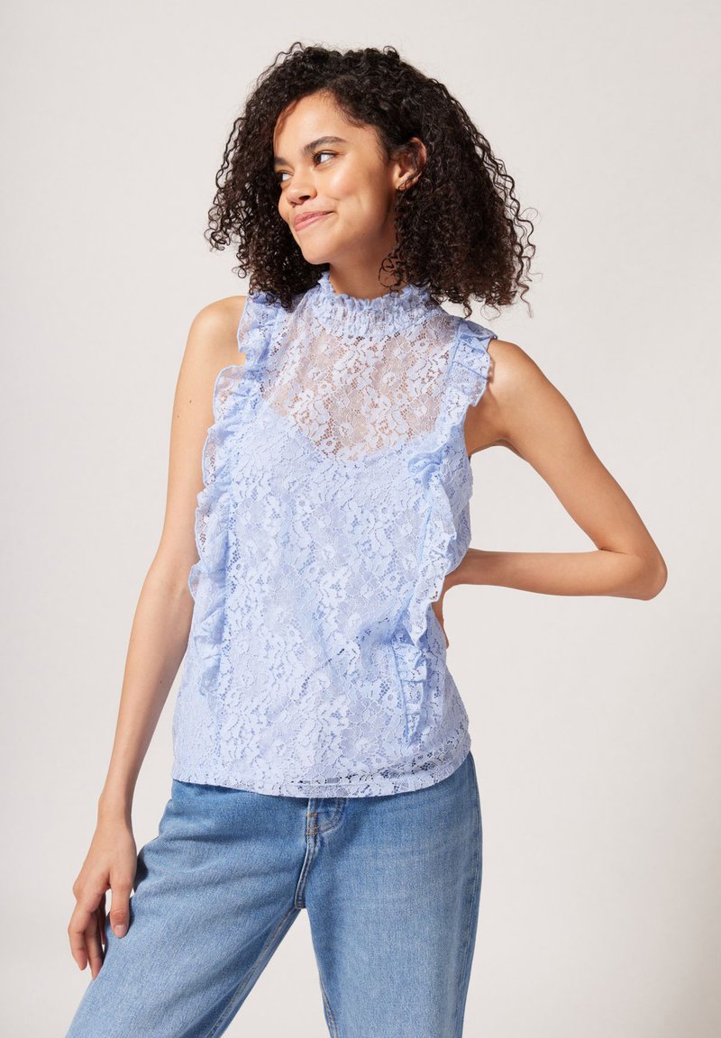 Haut Bleu Turquoise Naf Naf - Taille 36 - Occasion Très Bon état