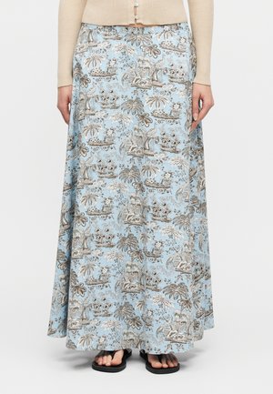 AXEL SKIRT - Jupe longue - sky toile