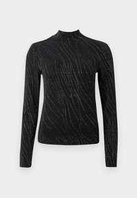 VMNITA HIGH NECK FITTED TOP - Ilgarankovis viršutinės dalies drabužis - black