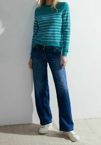 Cecil Stickad tröja - mottled turquoise
