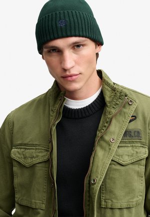 Superdry & Co, SUPERDRY SD LOGO BEANIE HAT - Gorro - forest green