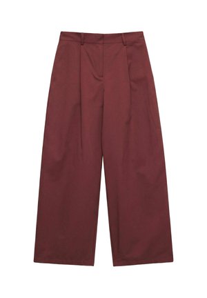Vero Moda Curve, TAILORED TROUSERS VMCTAYLOR MID WAIST TROUSERS - Pantalon classique - russet brown