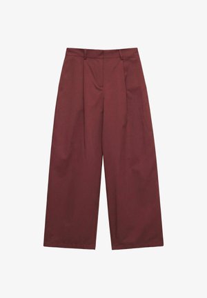 Vero Moda Curve, TAILORED TROUSERS VMCTAYLOR MID WAIST TROUSERS - Housut - russet brown