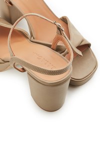 BALAGAN BIANCA - Sandály na vysokém podpatku - pebble grey