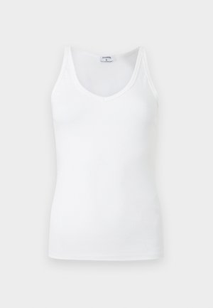 V NECK TANK - Top - white