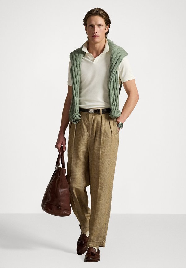 CUSTOM SLIM FIT STRETCH - Polo shirt - pale cream3