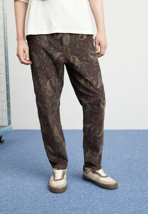 Carhartt WIP FLINT PANT - Pantalon classique - paisley print/buckeye rinsed