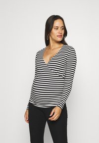 ONLY MATERNITY OLMJOY LIFE WRAP - Camisola de manga comprida - black