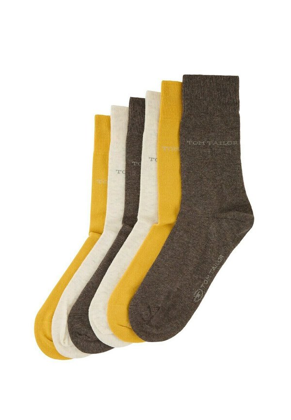 BASIC IM SECHSERPACK - Socken - schoko melange   chocolate mel