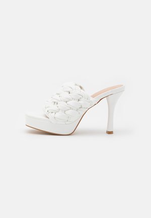 RAID Mules à talons - white