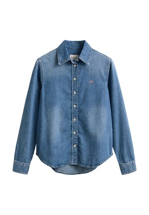 GANT, REG - Button-down blouse - semi light blue worn in
