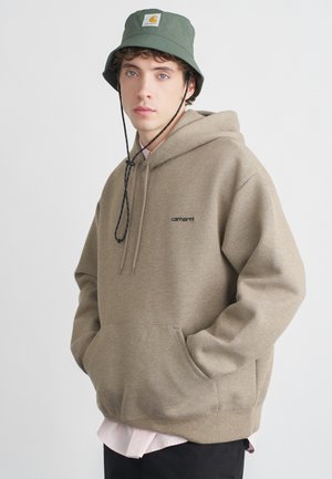 HOODED ALDA - Sudadera - brass/black