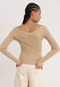 Even&Odd Pullover - mottled beige