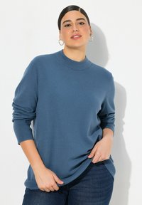 Ulla Popken STEHKRAGEN - Svetr - ink blue
