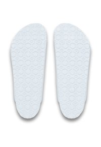 Vita inlägg med en strukturerad hexagonal mönster, designade för komfort, med en slät yta och rundade kanter för en exakt passform.