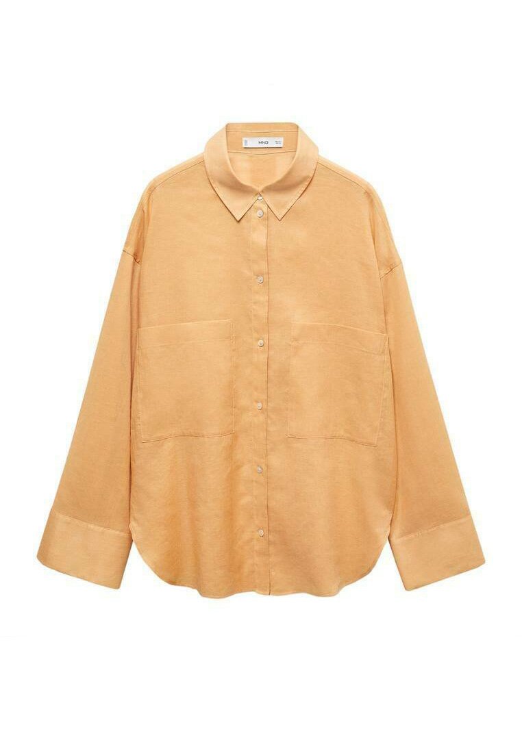 Mango Overhemdblouse okergeel
