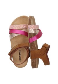 Braqeez SAMMY SPAIN - Sandalen - cognac roze