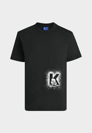 Karl Lagerfeld Jeans, LOGO TEE - T-shirt imprimé - black