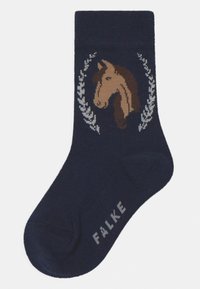FALKE HORSE 2-PACK - Strumpor - grey/dark blue