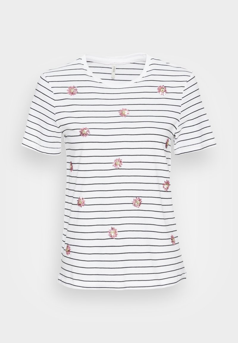 Damen T-Shirts | ONLY ONLKITA BOX T-Shirt print bright white black/weiß - XL86571 Damen T-Shirts | ONLY ONLKITA BOX T-Shirt print bright white black/weiß - XL86571