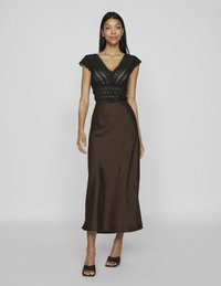 VILA VIELLETTE SKIRT - A-vonalú szoknya - coffee bean