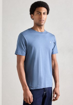 SHORT SLEEVE LOGO PRINT CREWNECK - Βασικό μπλουζάκι - storm